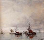 unknow artist Seascape, boats, ships and warships. 89 oil painting reproduction